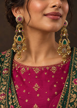 Load image into Gallery viewer, More colors - German silver Kashmiri Silver replica Pachi Dangling earrings
