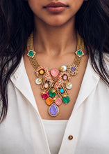 Load image into Gallery viewer, Sabya Candy Color Giraffe Necklace Set worn
