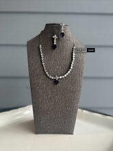 Load image into Gallery viewer, American diamond  Victorian Heart Simple dainty necklace set
