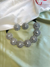 Load image into Gallery viewer, German Silver White Stone Premium Necklace set
