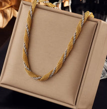 Load image into Gallery viewer, 18k gold plated Titanium stainless  steel necklace chain IDW
