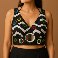 Load image into Gallery viewer, Colors - 36 to 42 Mirror Embroidery Navratri Blouse
