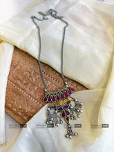 Load image into Gallery viewer, Afghani Real Mirror Ghungroo Navratri Pendant Necklace
