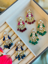 Load image into Gallery viewer, Multiple colors- Moissanite Enamel Statement premium Earrings

