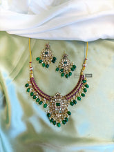 Load image into Gallery viewer, Premium Kemp Stone celebrity Inspired necklace set
