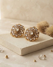 Load image into Gallery viewer, Moissanite Round Cz Stud Premium Earrings

