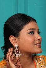 Load image into Gallery viewer, Tayani 22k gold plated Premium Drop Chandbali Dangling Earrings
