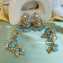 Load image into Gallery viewer, Mirror Jhumka Set with Sahara
