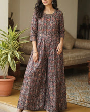 Load image into Gallery viewer, Black Floral jumpsuit Women Clothing
