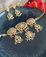 Load image into Gallery viewer, Real pearls Dainty exclusive Premium Choker necklace set
