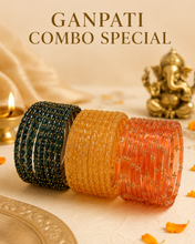 Load image into Gallery viewer, Ganpati COMBO OFFER Full SET 3 Bangle Combo set
