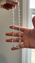 Load image into Gallery viewer, Single Line Diamond Solitaire Looking Tennis Necklace set
