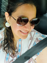 Load image into Gallery viewer, Celebrity Inspired shalini passi Big White Pearl Stud earrings
