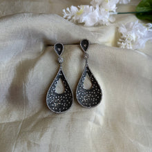 Load image into Gallery viewer, Invisible American Diamond Solitaire Dangling Earrings

