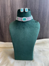 Load image into Gallery viewer, Premium Hydro Choker Crystal Beads American Diamond choker set

