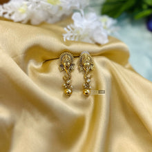 Load image into Gallery viewer, Multiple colors-Ganpati Studs Small Pearl Earrings Temple Jewelry
