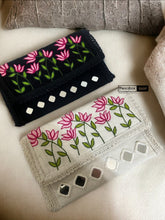 Load image into Gallery viewer, Handmade Embroidery Mirror Cloth Sling bag clutch

