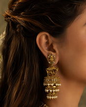 Load image into Gallery viewer, Nandi Ethnic Traditional Jhumka Earrings
