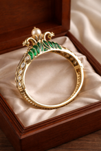 Load image into Gallery viewer, Tayani 22k gold plated Peacock Openable Kada
