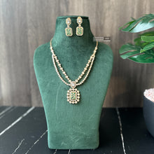 Load image into Gallery viewer, Tayani Gold plated Premium Cz Embedded Necklace set
