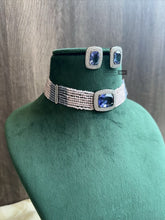 Load image into Gallery viewer, Premium Hydro Choker Crystal Beads American Diamond choker set
