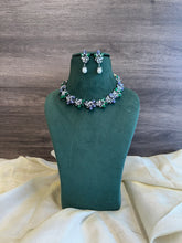 Load image into Gallery viewer, Victorian Kota Stone Statement Dainty necklace set
