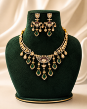 Load image into Gallery viewer, Moissanite Waterfall Statement Necklace set
