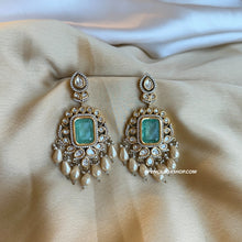 Load image into Gallery viewer, Multiple colors-Tayani 22k gold plated Doublet Pearl Dangling earrings
