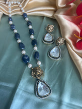 Load image into Gallery viewer, Jaguar long  Natural stones doublet Stylish necklace set
