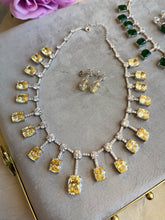 Load image into Gallery viewer, Solitaire Tassel Real Looking Premium Necklace set
