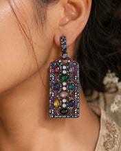 Load image into Gallery viewer, American Diamond Cz Invisible Multicolor Earrings
