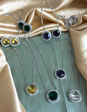 Load image into Gallery viewer, American diamond Dainty Pendant Necklace set
