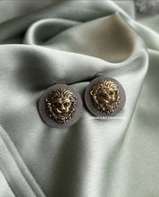Load image into Gallery viewer, German silver Sabya Dual Tone Stud Earrings
