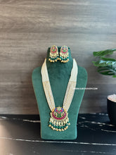 Load image into Gallery viewer, Exclusive Pachi Kundan Designer Premium Long Pearl necklace set
