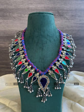 Load image into Gallery viewer, Afghani Real Mirror Ghungroo Navratri Mala Necklace
