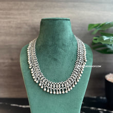 Load image into Gallery viewer, German silver dainty silver beads ghungroo Necklace
