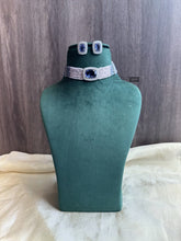 Load image into Gallery viewer, Premium Hydro Choker Crystal Beads American Diamond choker set
