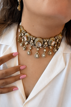 Load image into Gallery viewer, Moissanite Premium Gold Choker Necklace set

