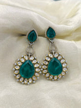 Load image into Gallery viewer, Premium Moissanite Doublet Golden Danglers earrings
