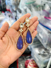 Load image into Gallery viewer, Premium Moissanite Big Stone Dangler earrings
