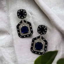 Load image into Gallery viewer, American diamond Enamel designer inspired Earrings
