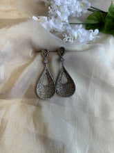 Load image into Gallery viewer, Invisible American Diamond Solitaire Dangling Earrings

