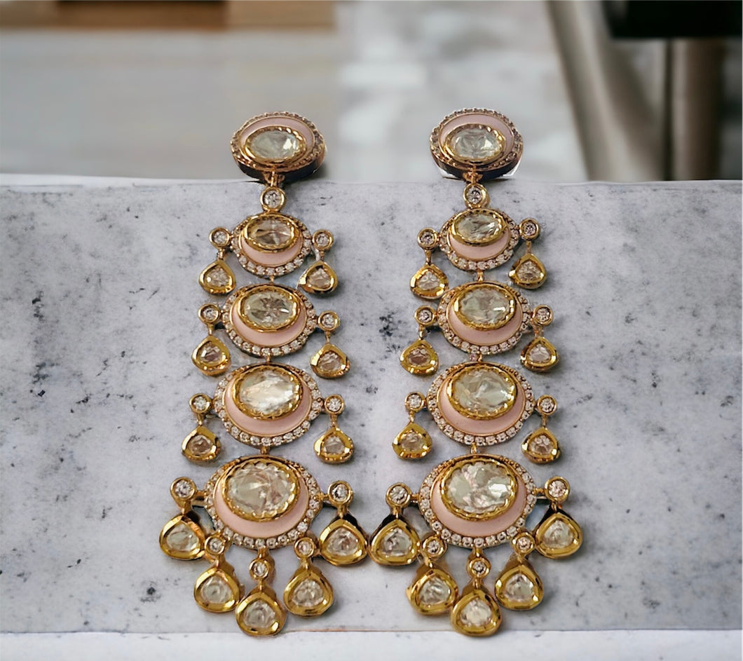 22k gold plated Tayani dangling Earrings