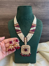 Load image into Gallery viewer, Tayani 22k gold plated Mala Long necklace set

