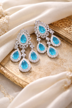 Load image into Gallery viewer, Doublet American Diamond premium Cz Danglers Statement Earrings
