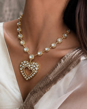 Load image into Gallery viewer, White Heart Moissanite Designer Necklace set
