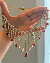 Load image into Gallery viewer, Moissanite Ruby Waterfall Premium Necklace set
