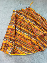Load image into Gallery viewer, Yellow Multicolor tribal Design Free size skirt
