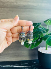 Load image into Gallery viewer, American Diamond multicolor Invisible Small Dangling earrings
