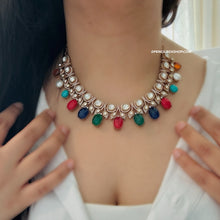 Load image into Gallery viewer, Multicolor Premium Doublet Moissanite Necklace set

